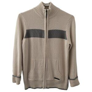 NEW - DKNY Boy's Dress School Zip-up Cardigan w/Cuffed Sleeves - Boys Medium